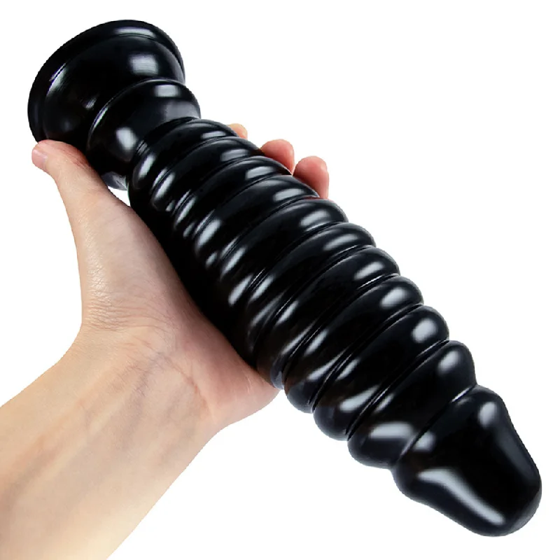 anal toys with ridged vibes-Big Dildo Anal Plug - Soft Penis Anal Dilator Sex Toys for Women Men