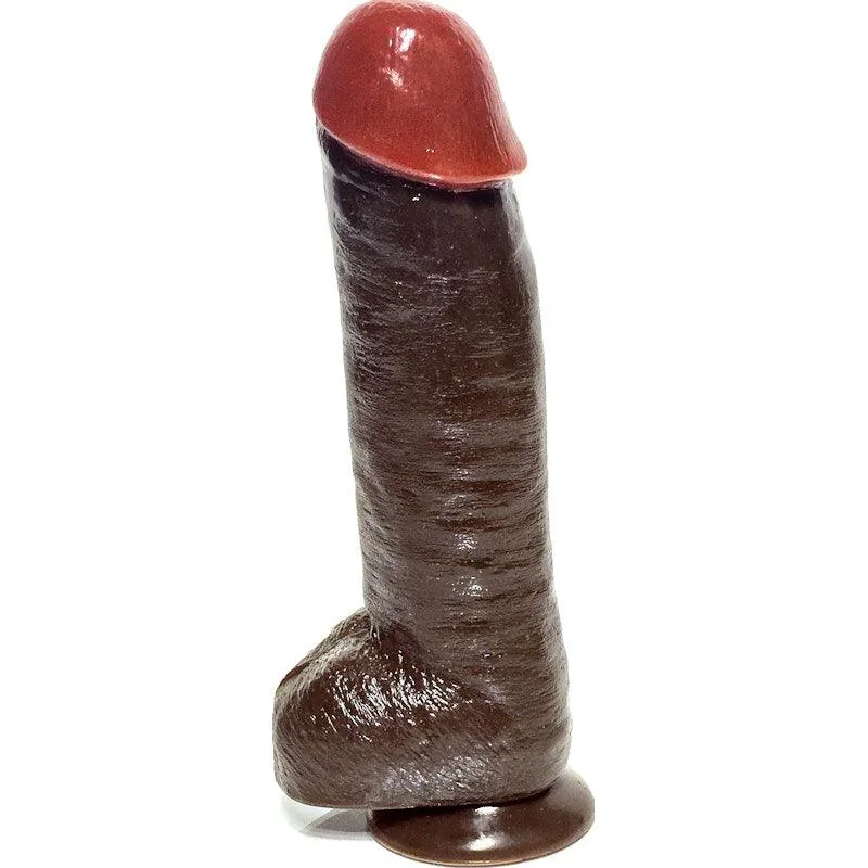 anal toys with spiral texture-Dildo Black Balled 12in