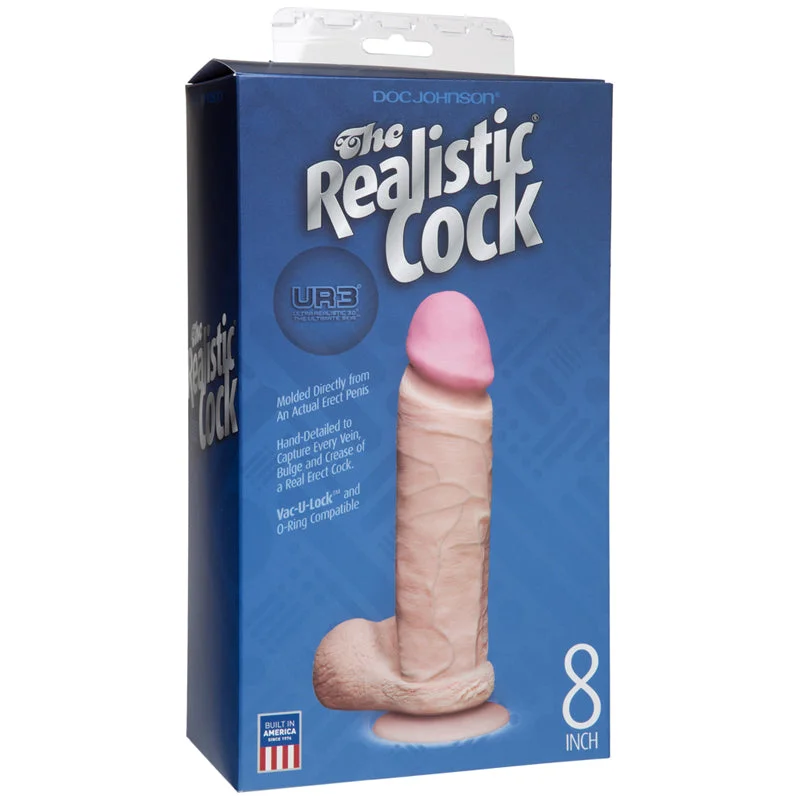 cock ring user design-The Realistic Cock Ultraskyn 8" - Beige