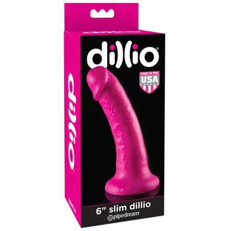 penis-vitamin-supplements-safe-Pipedream Dillio 6 in. Slim Realistic Dildo With Suction Cup Pink