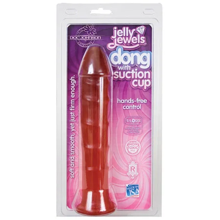 penis-moisturizer-ingredients-safe-Jelly Jewel Dong W/ Suction Cup (Ruby)