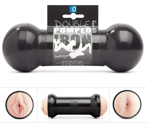 anal toys for intense bliss-Double Pumped Iron Anal and Vagina Masturbator