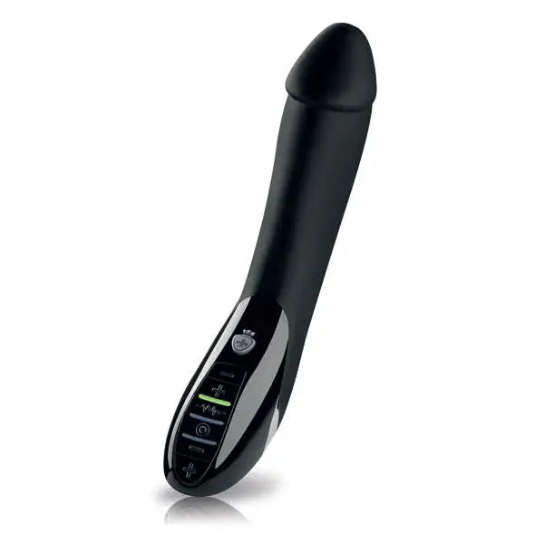 Penis-shielded-Mystim Black Electro Sex Stimulating Rechargeable Vibrating Dildo