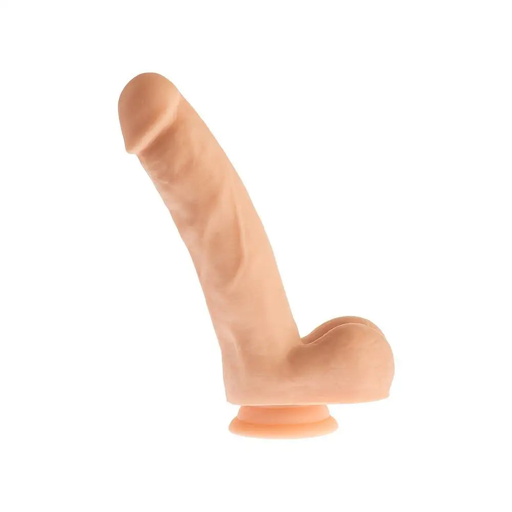 Penis-enduring-Dream Toys 8.3-inch Flesh Pink Realistic Dildo with Suction Cup and Balls