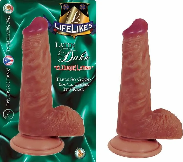 penis-surgery-cost-facts-Lifelikes Latin Dong Duke - 7-Inch Realistic Suction Cup Dildo, Harness Compatible