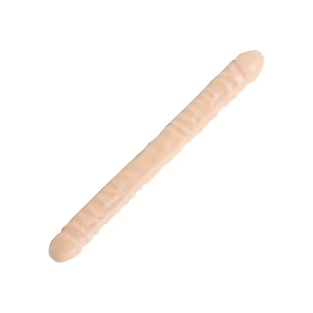 Dildo-threaded-18-inch Rubber Large Double-ended Dildo with Vein Detail