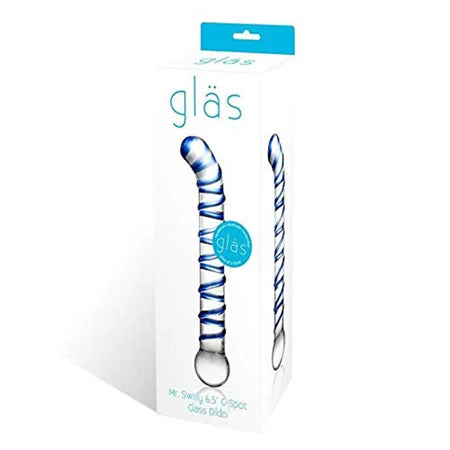 penis-enlargement-truth-revealed-Glas Mr. Swirly 6.5 in. G-Spot Glass Dildo