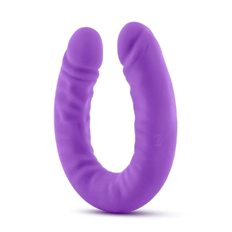 penis-enhancement-natural-methods-Silicone Double Dong Dildo, 18 inch, Purple