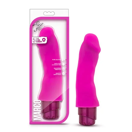 penis-health-diet-plan-Blush Luxe Marco 7.75 in. Silicone Vibrating Dildo Pink