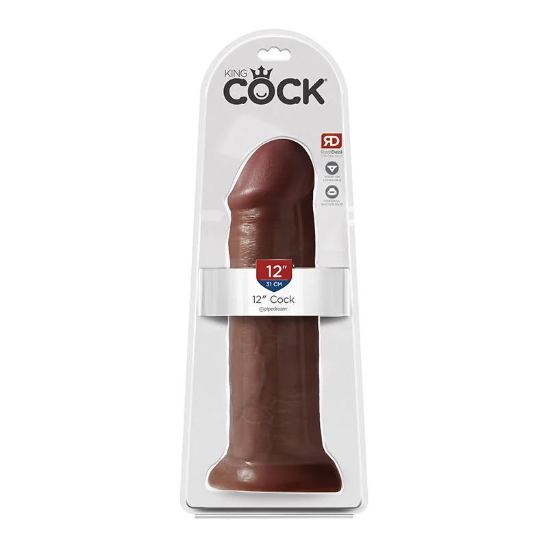 cock ring fine comfort-King Cock 12in Cock Brown