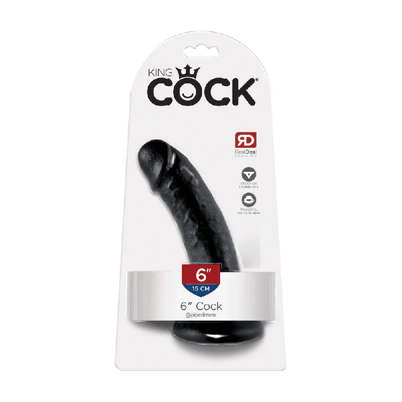 cock ring expert style-King Cock 6" Cock Black