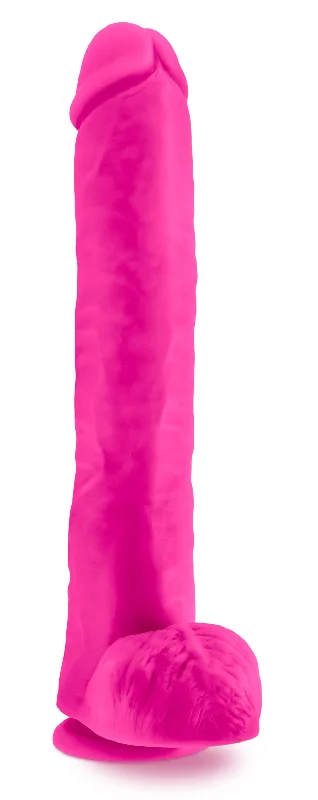 penis-cleaning-methods-effective-Au Naturel - Bold - Daddy - 14 Inch Dildo - Pink