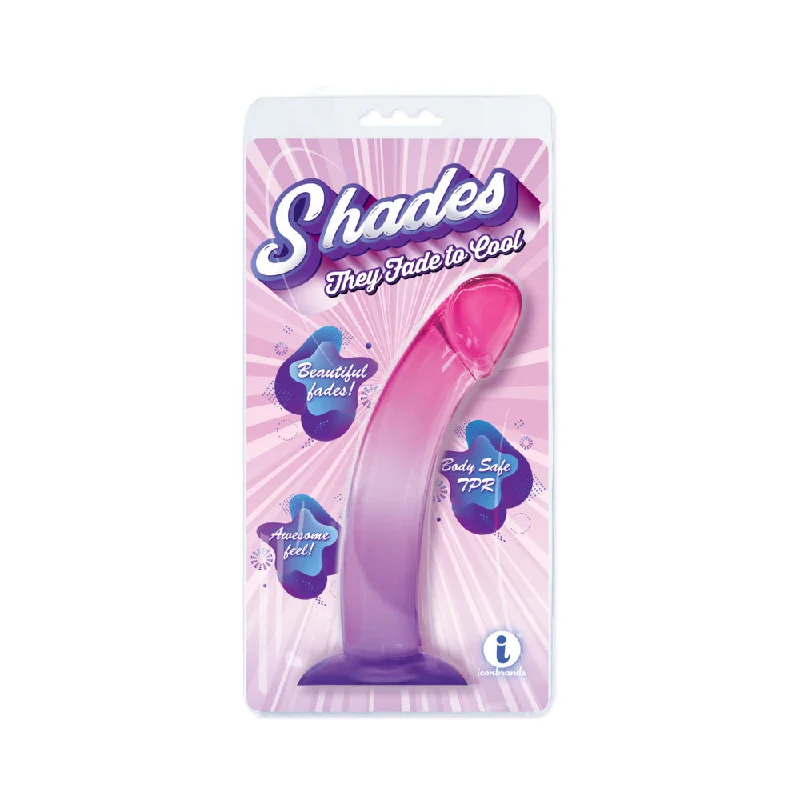 penis-health-diet-plan-Shades Smoothie 8.25 in. Dildo Purple/Pink