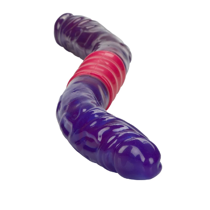 penis-measurement-tips-easy-CaleXOtics DUAL VIBRATING FLEXI DONG Battery Powered Double Ended Flexible Vibrating Dildo