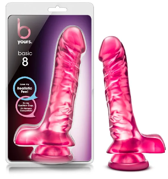 penis-infection-home-treatments-B Yours - Basic 8 Dildo - Pink