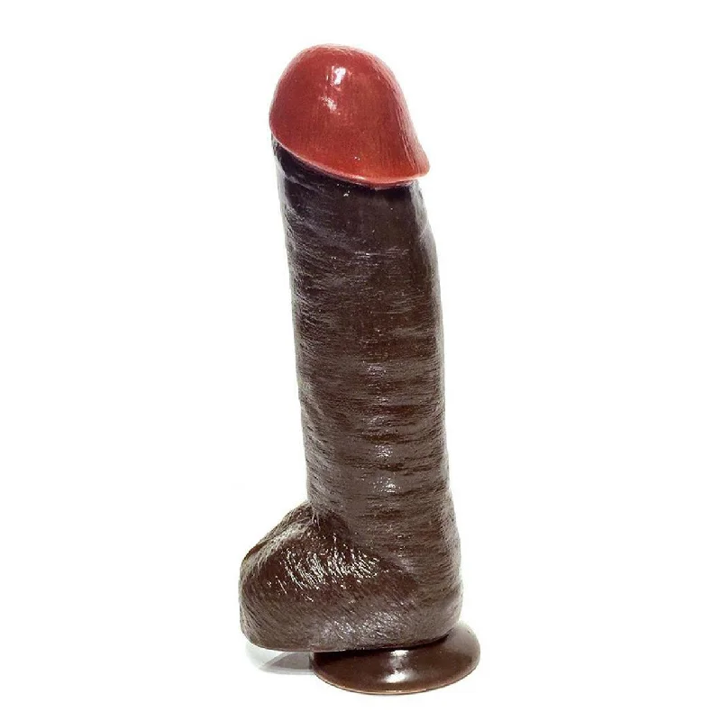 cock ring ultra comfort-Rascal Black Balled 12" Cock With Balls