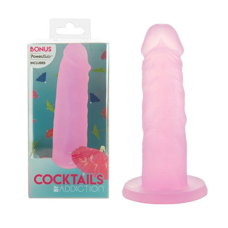 cock ring smooth texture-Addiction Cocktails Silicone Purple Cosmo W/Power Bullet