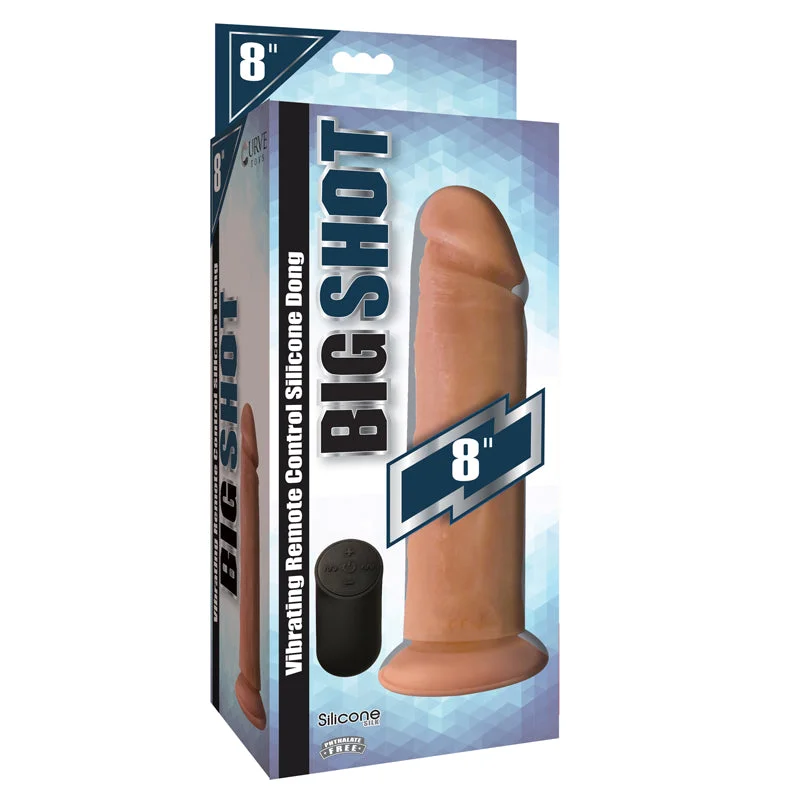 cock ring bright colors-Big Shot Silicone Vibrating Dong Light 8