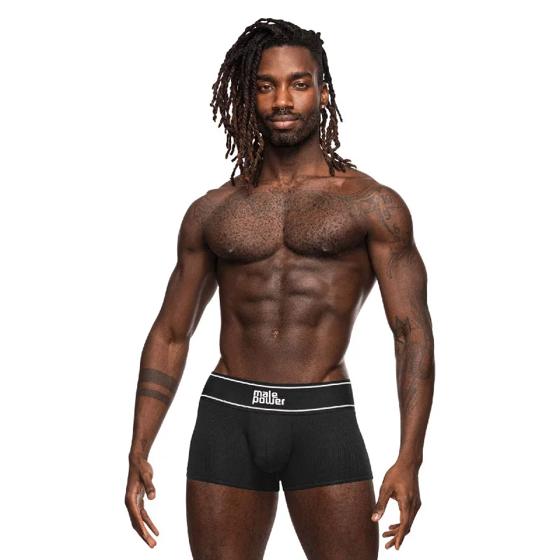 men’s linen briefs-Modal Rib Pouch Short - X-Large - Black