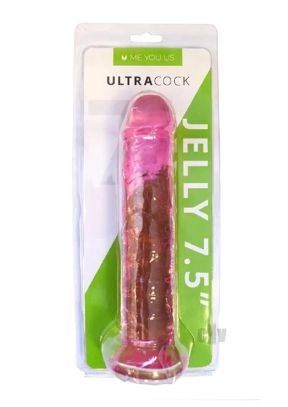 cock ring polished texture-Myu Ultra Cock 7.5 Pink Jelly