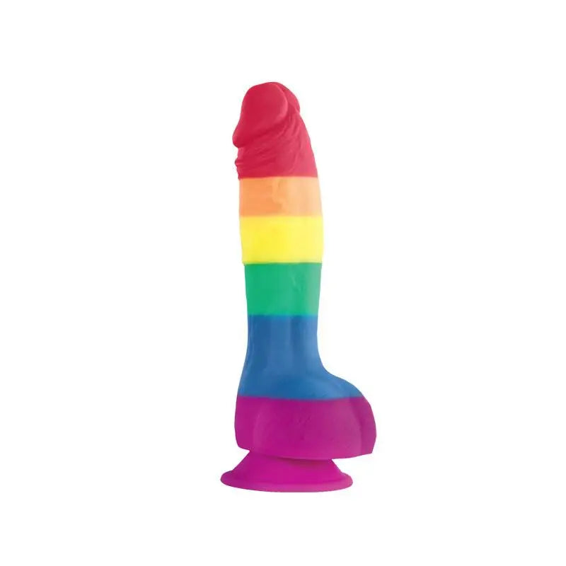 Penis-pumped-6-inch Realistic Silicone Penis Dildo with Balls and Suction-cup