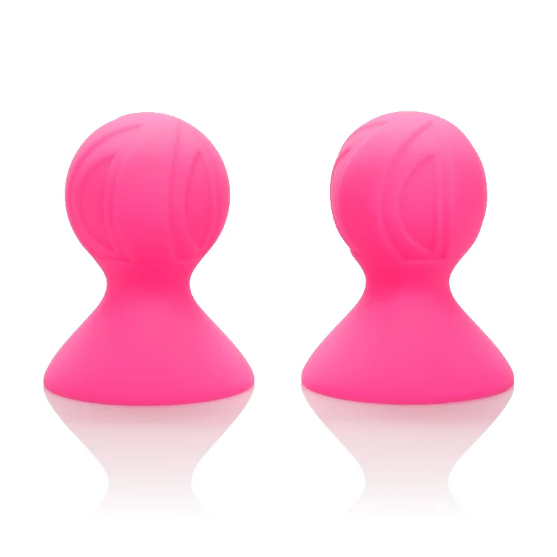 cock ring bold feel-Nipple Play Silicone Pro Nipple Suckers - Pink