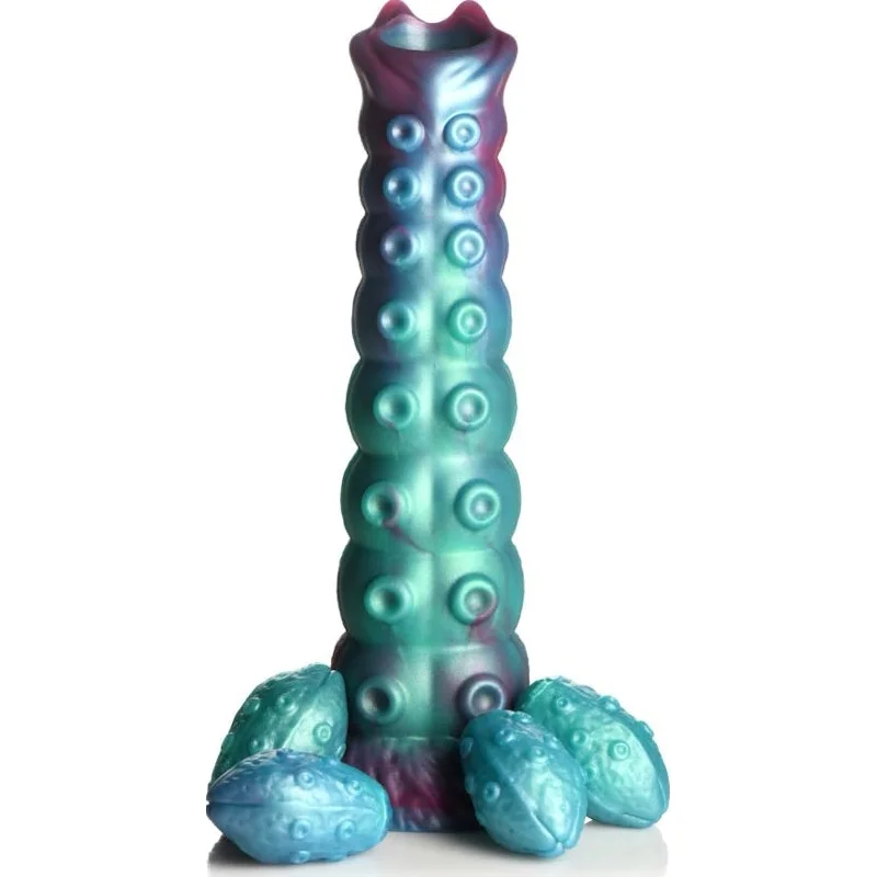 penis-massage-for-health-Creature Cocks - Galactic Breeder Ovipositor Silicone Dildo - Multi-Coloured