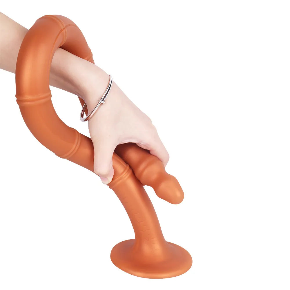 anal toys with plush vibes-Super Long Anal Plug Medical Silicone Anal Butt Plug Adult Sex Toy Prostate Massgaer Anus Vaginal Dilator Dildo for Anal