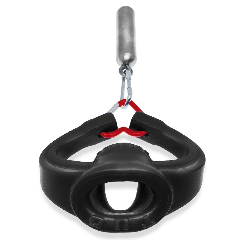 anal toys with glossy vibes-Tug Pull Down Ballstretcher Black