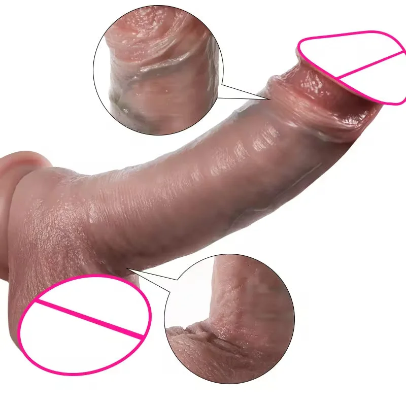 anal toys for erotic thrills-Realistic Anal Dildo Prostate Massager - Lifelike Girthy Silicone Dildos Butt Plug