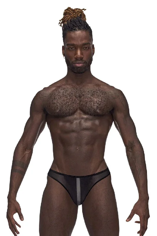 open-back panties sexy-Landing Strip Bikini Brief - XL - Black