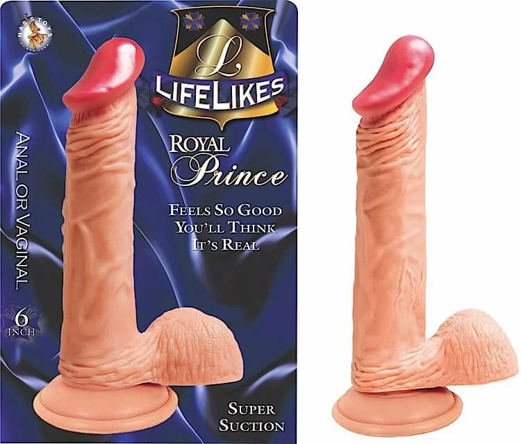 penis-moisturizing-products-organic-Lifelikes Royals 6-Inch Prince Flesh Dong – Realistic Suction Cup Dildo