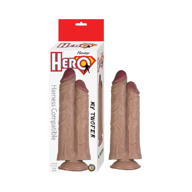 Dildo-translucent-Hero My Twofer Dildo Brown