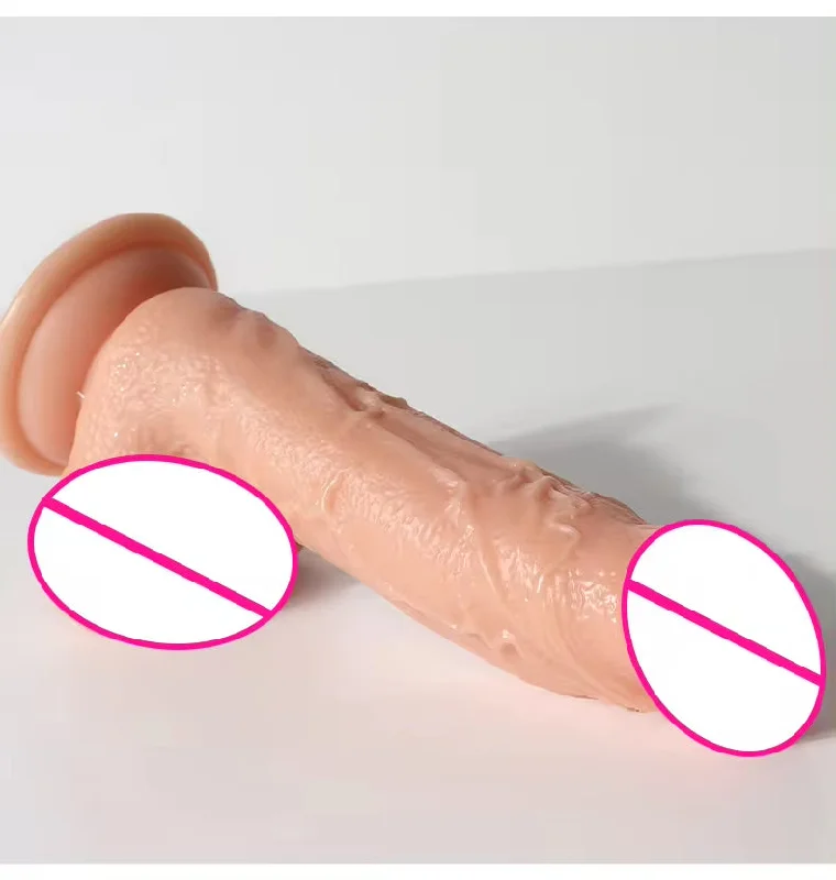 anal toys with flexible beads-Realistic Anal Dildo Butt Plug - Premium PVC Soft Fake Penis Sex Toys for Women