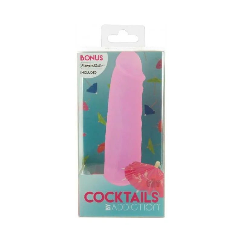 cock ring versatile fit-Addiction Cocktails 5.5" Dong - Berry Daiquiri