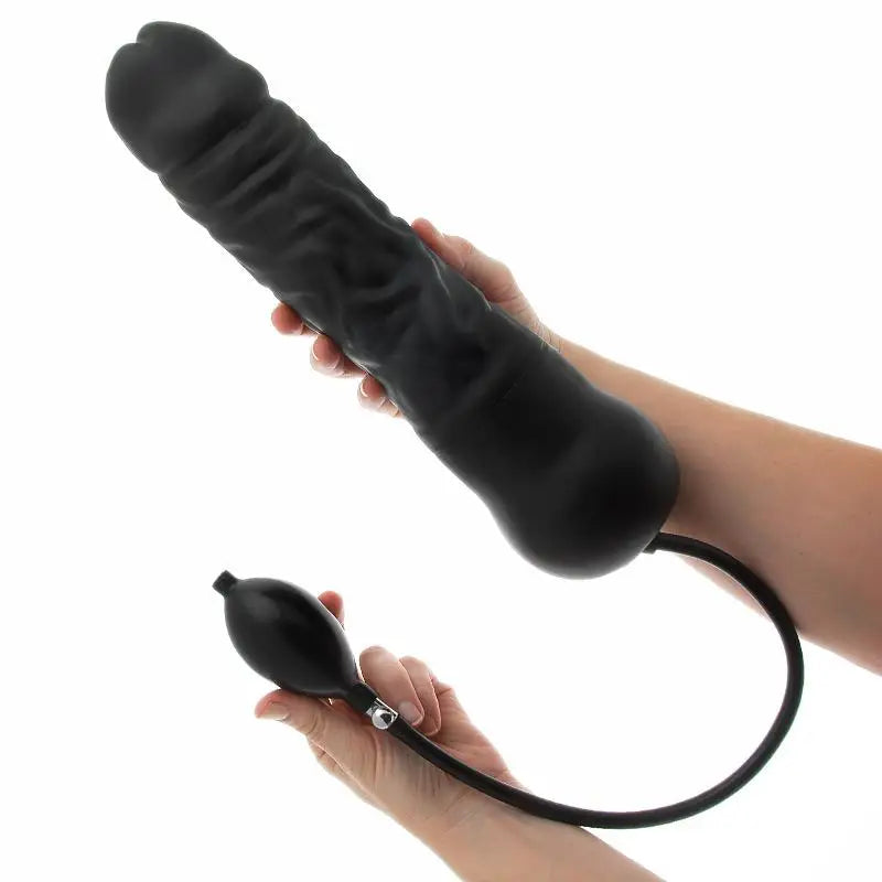 Penis-perfect-Master Series 13.5-inch Massive Black Realistic Inflatable Penis Dildo