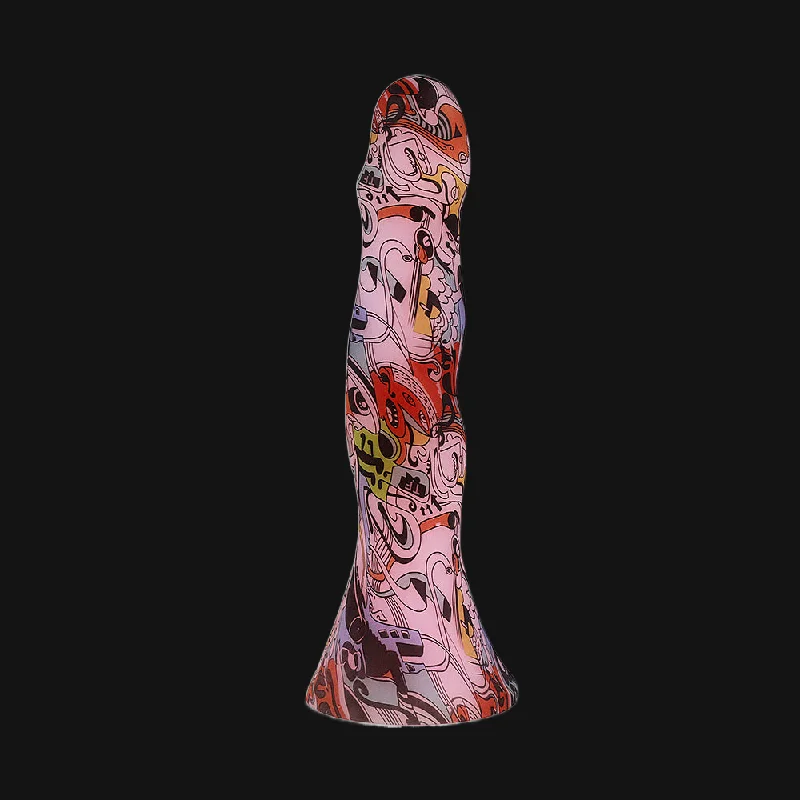 anal toys for deep relaxation-Colorful Long Anal Dildo Butt Plug - Camo Fantasy Dildos Butt Plug Prostate Massager