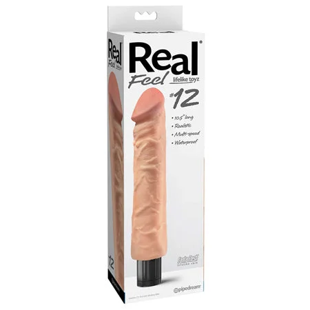 how-to-check-penis-health-Pipedream Real Feel Lifelike Toyz No. 12 Realistic 10.5 in. Vibrating Dildo Beige