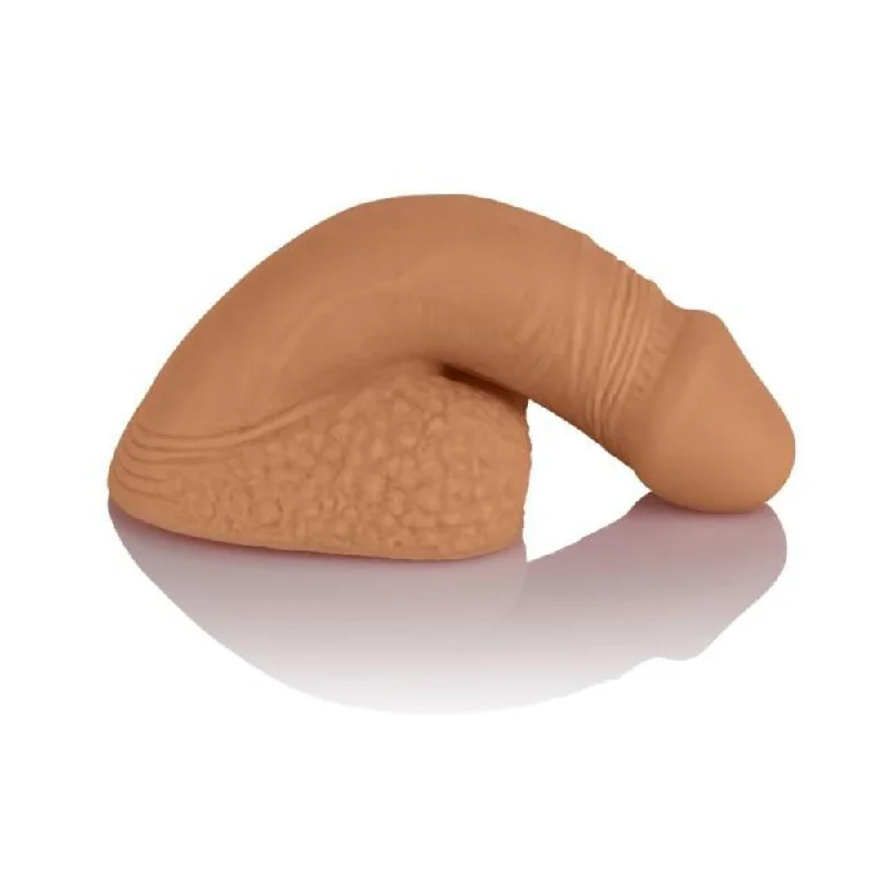 cock ring duo grip-Packer Gear 5 inches Silicone Packing Penis Tan