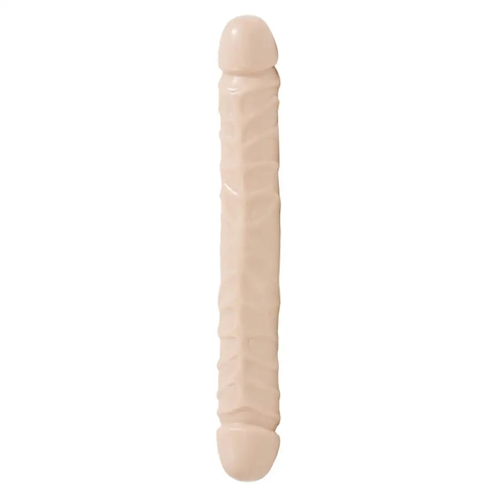 Dildo-knobbed-12-inch Rubber Massive Double-ended Dildo with Detail Veins