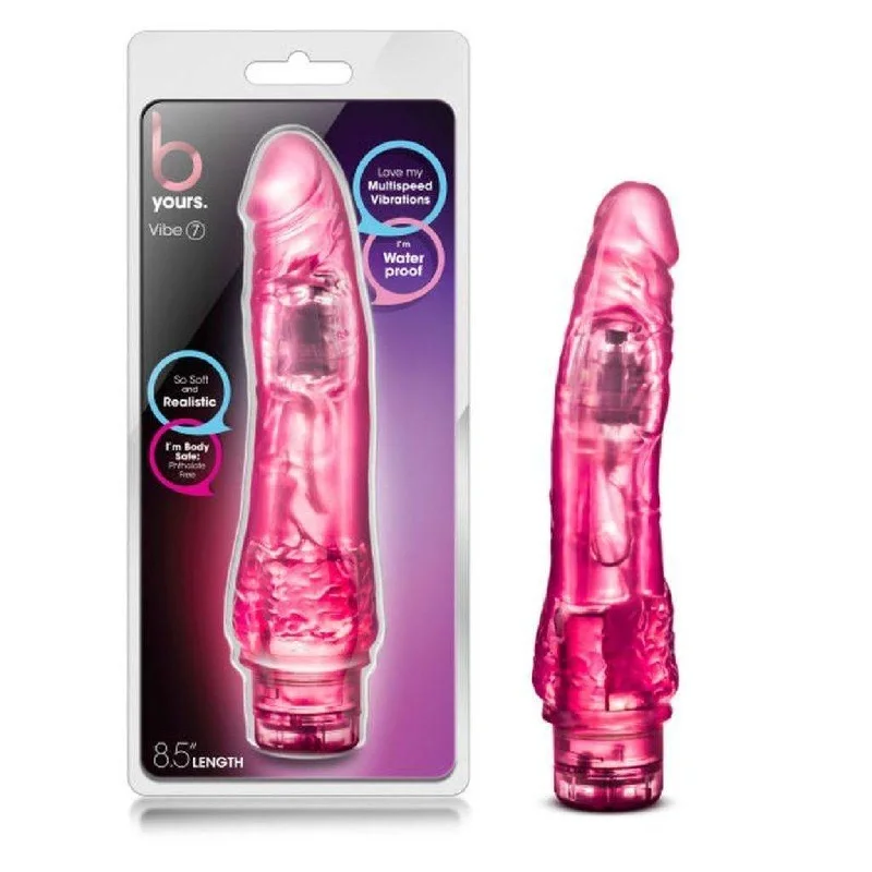 anal toys with extra curves-B Yours Vibe No 7 Pink