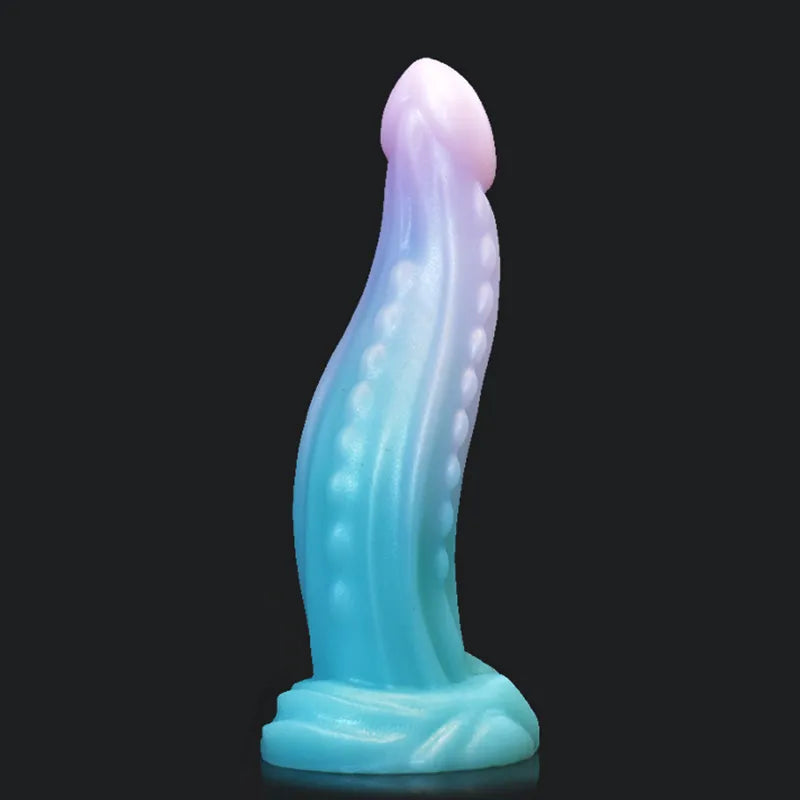 anal toys with sturdy handle-Silicone Anal Toy Dragon Dildo Realistic Monster Dildo with Suction Cup Vaginal G-Spot Massage Sex Toys for Women Adult Toys