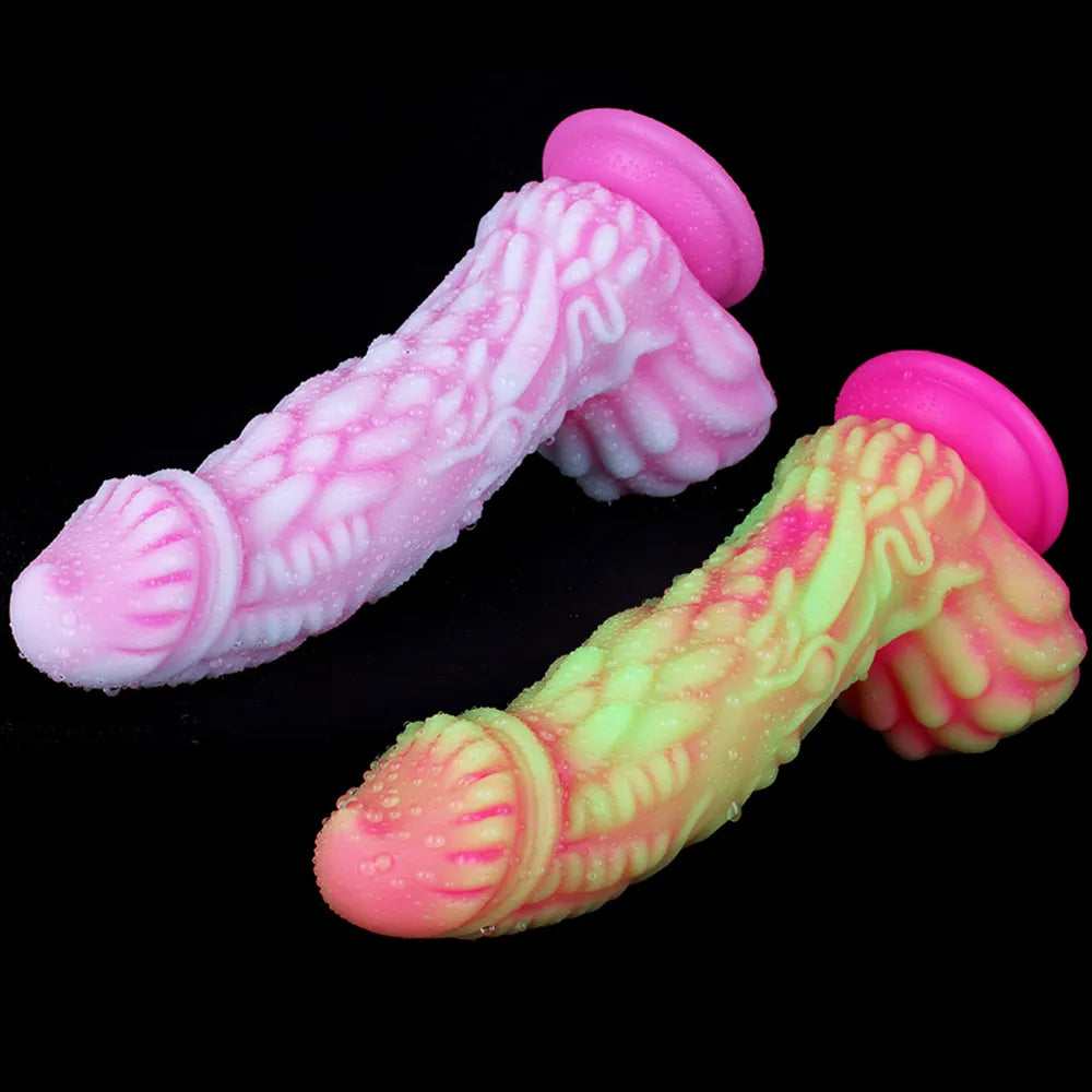 anal toys with travel case-Silicone Realistic Dildo Strong Suction Cup Dildo Prostate Massager Large Butt Plug Dragon Anal Sex Toys for Women Strapon Dildo