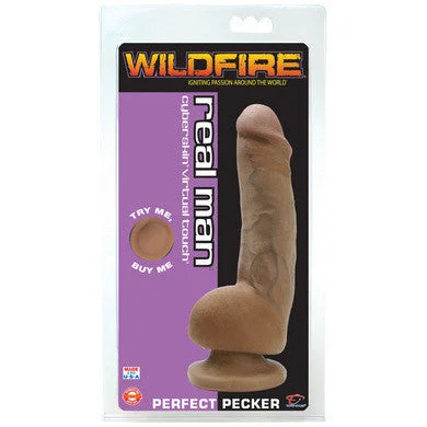 penis-exercise-benefits-myths-Real Man Cyberskin Perfect Pecker 8-inch - Cinnamon