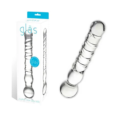 penis-health-checkup-guide-Glas 8 in. Joystick Clear Glass Dildo