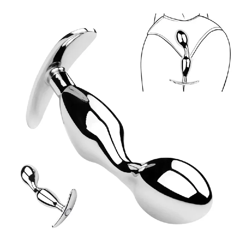 anal toys with firm vibes-Prostate Massage Toys - Stainless Steel Butt Plug Anal Toys for Men Women - Domlust