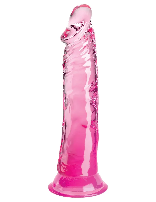 cock ring bespoke comfort-King Cock Clear 8 Inch - Pink