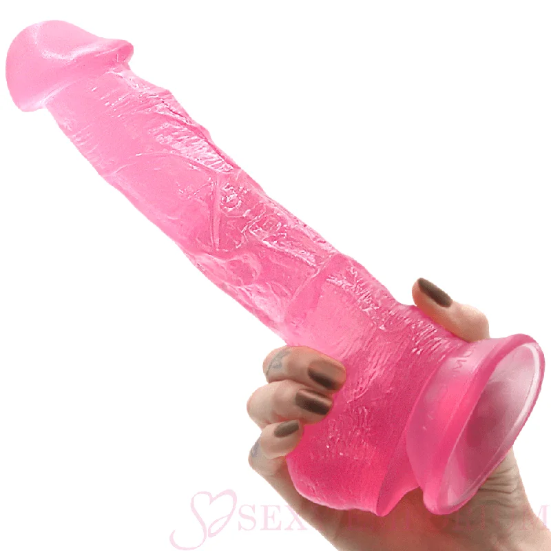 Dildo-whispering-Gargantua Lifelike 9.5 Inch Dildo Pink