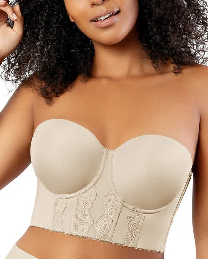 petite lingerie set-Parfait Elissa Strapless Long Line Bustier Bra (More colors available) - P50116