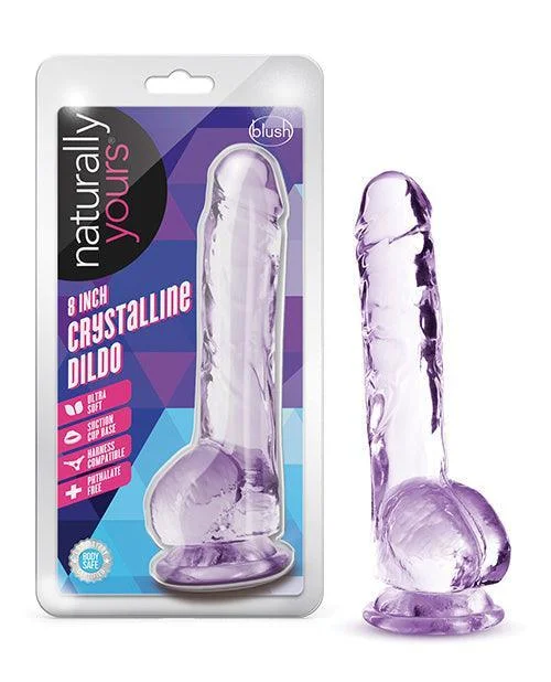 Dildo-peaceful-Blush Naturally Yours 6" Crystalline Dildo